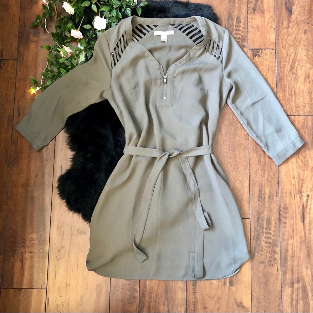 Tie front tunic top